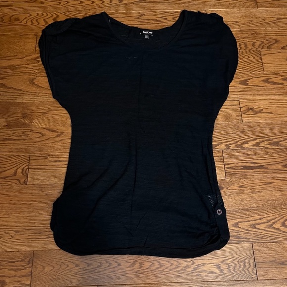 bebe black long top fit med-large - Picture 10 of 11